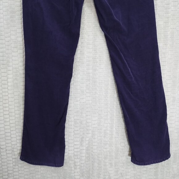 Talbots Dark Purple Straight Leg High Rise Corduroy-Heritage-Sz 8 - Picture 12 of 14